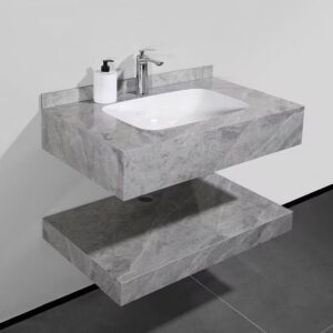 Vienna Grey Gloss Cabinet and Basin